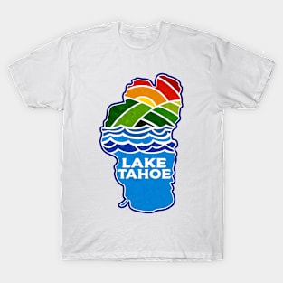 Lake Tahoe California Nevada Skiing Boating Ski Hike Hiking Camping T-Shirt